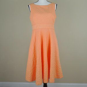 J. Crew Peach Textured Cotton Sleeveless Dress